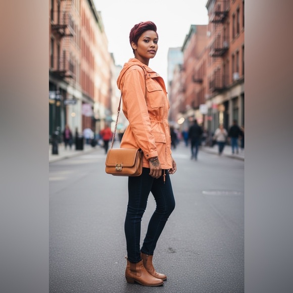Lauren Ralph Lauren Jackets & Blazers - Lauren Ralph Lauren Women's Utility Jacket in Vibrant Orange☑️